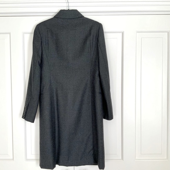 Carolina Herrera gray wool coat 8 - Picture 8 of 16